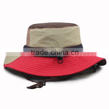 Plain custom bucket hat wholesale with toggle and string