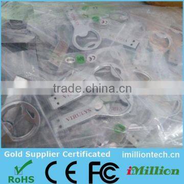 Accept Logo Print Novelty Bottle Opener Custom Usb Flash Drive photo-4