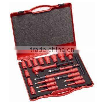 20 pcs 1/2"DR. socket wrench set (vde)