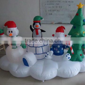 Innovative customized inflatable snowman air dancer