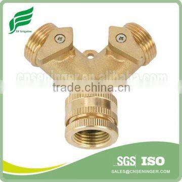 3/4" Brass Y-Switch coupling with swivel without nipple