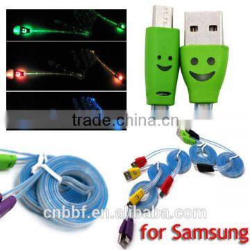 LED usb cable,for samsung led cable,LED lighted cable Micro available