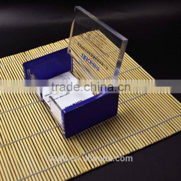 new arrival desktop square acrylic business card holder with lid