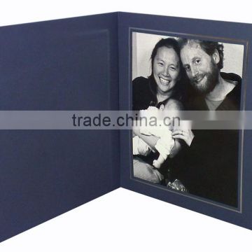 black visiting card paper photo frame for family