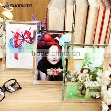 Sunmeta factory directly gift blank 3D heat press 180*130*10 glass photo frame