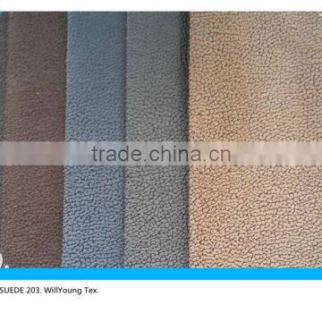 Bronzed,Printed Suede Fabric Laminated for Sofa Cover