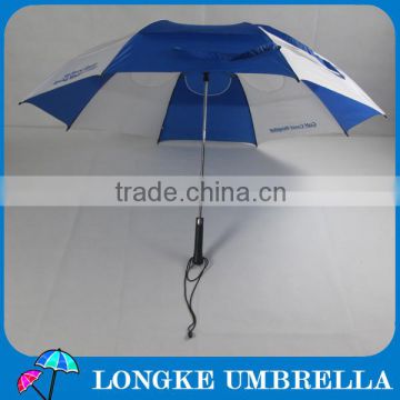 Auto open 2 folding umbrellas