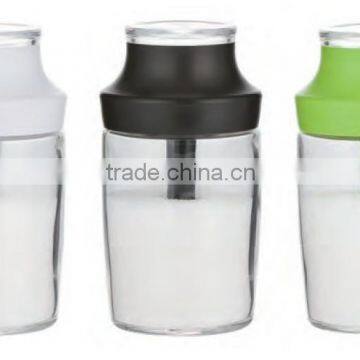 SINOGLASS trade assurance 1 PC 250ml jar measured glass sugar dispenser