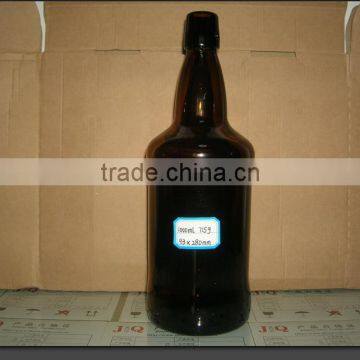 1000ml amber glass liqueur bottle