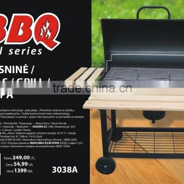 Black painting barrel round commercial smoker bbq grills