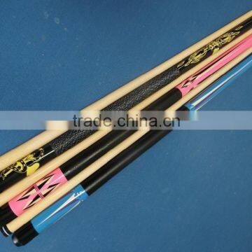 New design 1/2 jointed house pool cue stick maple shaft billiard cue for sale