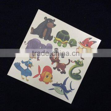 A Pack Of Animal Design Temporary Kids Tattoo