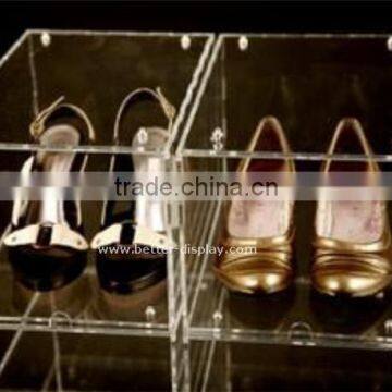 Crystal Clear Acrylic Shoe Display Case / Perspex Shoes Box