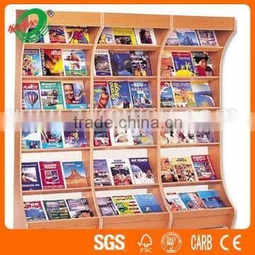 Melamine Wood Grain Stationery Office Drawers Book Display Stands