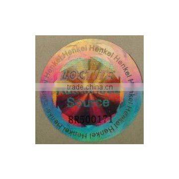 hologram label with serial nomber