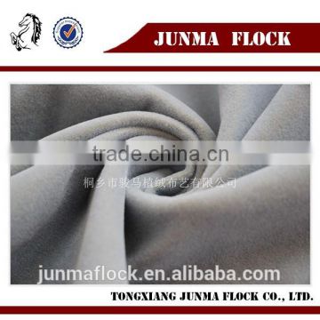 Grey plain pattern Manufacturer China Textiles flocking sofa fabric, textile and fabrics