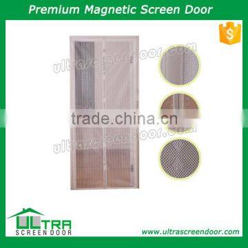 Barrier free pleated screen door Magnetic home doors screen