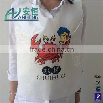 Dental clinic adult use printed disposable bibs