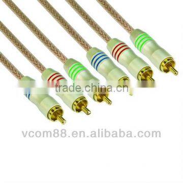 Best selling with high quality 3 RCA to RCA cable