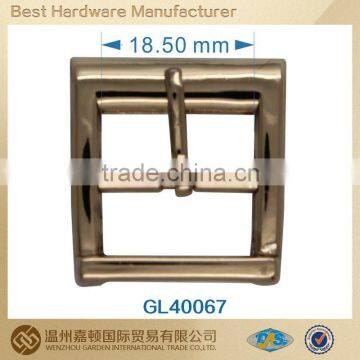 nice squared shoe pin buckle with pieced work, ladies belt pin buckle