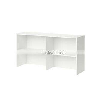 white melamine board wooden corner shelves/living room corner shelf for promotion