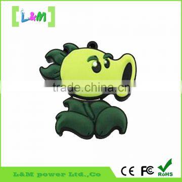 Customized Cute PVC/Rubber USB Flash Drive/plant gift usb flash memory