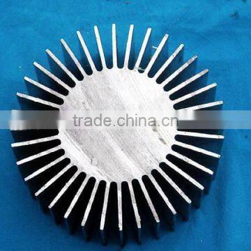 LED equipment round heat sink wholesale aluminum material extrusion heat sink