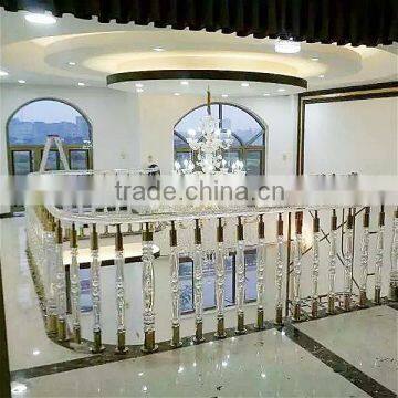 Best Price Hot Sale Hotel Acrylic Stair Baluster / Crystal Stair Handrail in China photo-2
