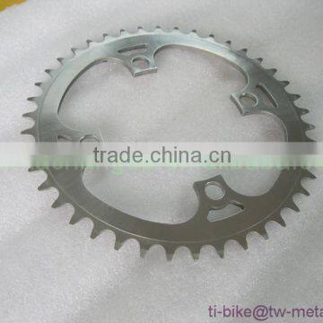 Factory Price Titanium Bicycle Crankset Cheap ti 53T Chainring for Electric & E-bike Used Best Titanium Chainring Maker in China photo-2