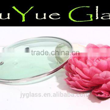 Transparent Tempered Glass Lid With Stainless Steel Rim photo-5