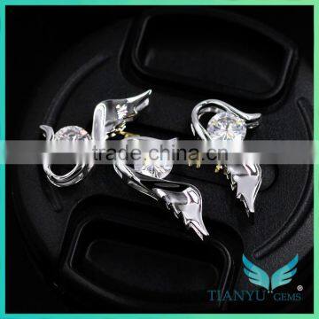 Christmas Gift Ideas The Wings of Angel Moissanite Gold Pendant Set Designs With Price photo-5