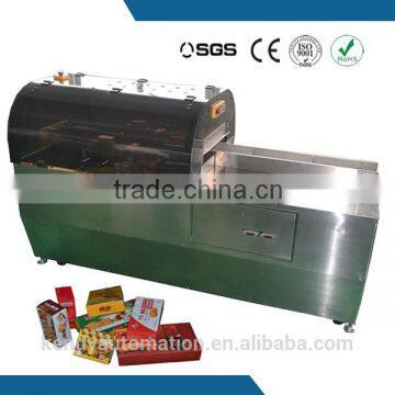 Semi auto wheel glue chain driven box sealer