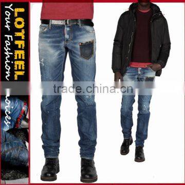 italian mens jeans and fashion pants xintang jeans manufacture (LOTM095)