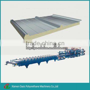 High Quality Low Price Colored Steel PU Composite Panel/Sandwich Panel Machine