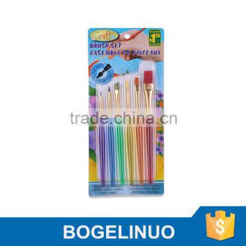 BM-B-6 6 Pieces Nylon Hair Kids Paint Brush Set Wholesale