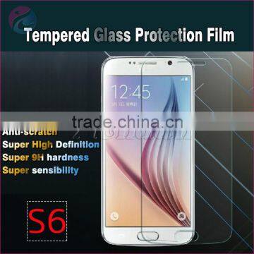 Best Quality 9H Hardness Cell Phone Tempered Glass Screen Protector for Samsung Galaxy S6