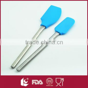 High quality 2pcs silicone spatula with stainless steel handle