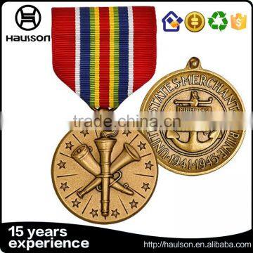 3d Embossed Matte Finish Top Gold Hard Enamel Pin us Medallion Military Medal Reward Iron Bronze Metal Medal photo-2