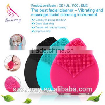 Beauty products korea waterproof silicone facial cleansing electric body brush