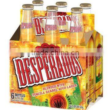 Desperados beer 330ml bottle and Desperados beer 500ml cans