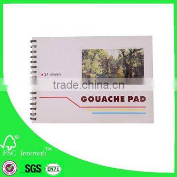 high quality gouache drawing pad /A3 gouache pad