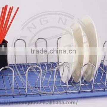 Multi-Function Dish Rack Dish Drainer palte holder with Plastic Tray