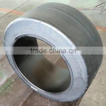 China Factory Supply Hot Sales Top Quality Press on Tires Smooth Pattern Tire 18x8x12 1/8 for Port Container Trailers photo-3