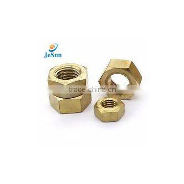Jiesheng High Precision Brass Hex Nut+8613580993760