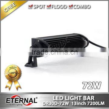 72W 13" 4D Driving Spotlight Heavy Duty Equipments Excavator Bulldozer Crane Motor Grader High Power Work Light Bar photo-3