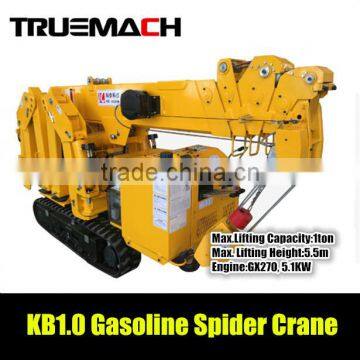 1Ton Mini Gasoline Crawler Spider Crane