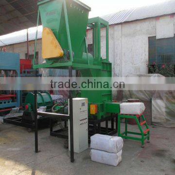 Baler for sawdust with Auto-feeder and weighting