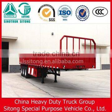Sino Truck Tri-Axle Side Wall Semi Trailer Cargo Trailer Utility Trailer for Sale photo-4