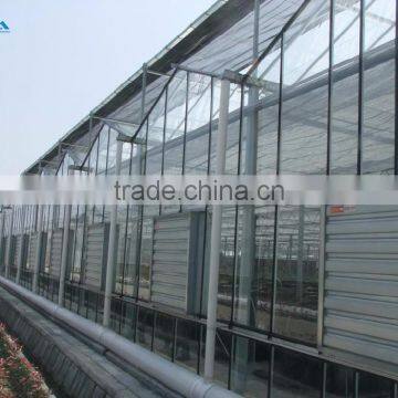 Hot-Dip Galvanized Steel Pipe High Glass Greenhouse For Seedbed Planting photo-6