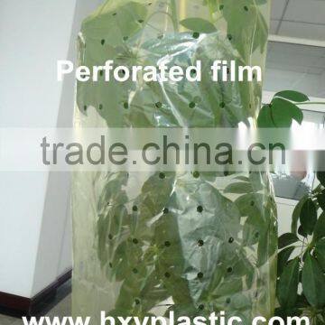 LDPE plastic Yellow color tomato pe tube perforated film